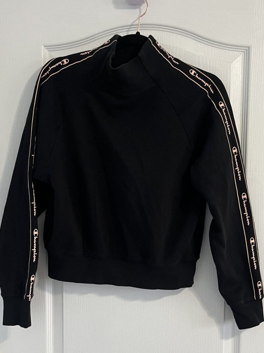 Vintage Champion Mockneck Cropped Sweatshirt
